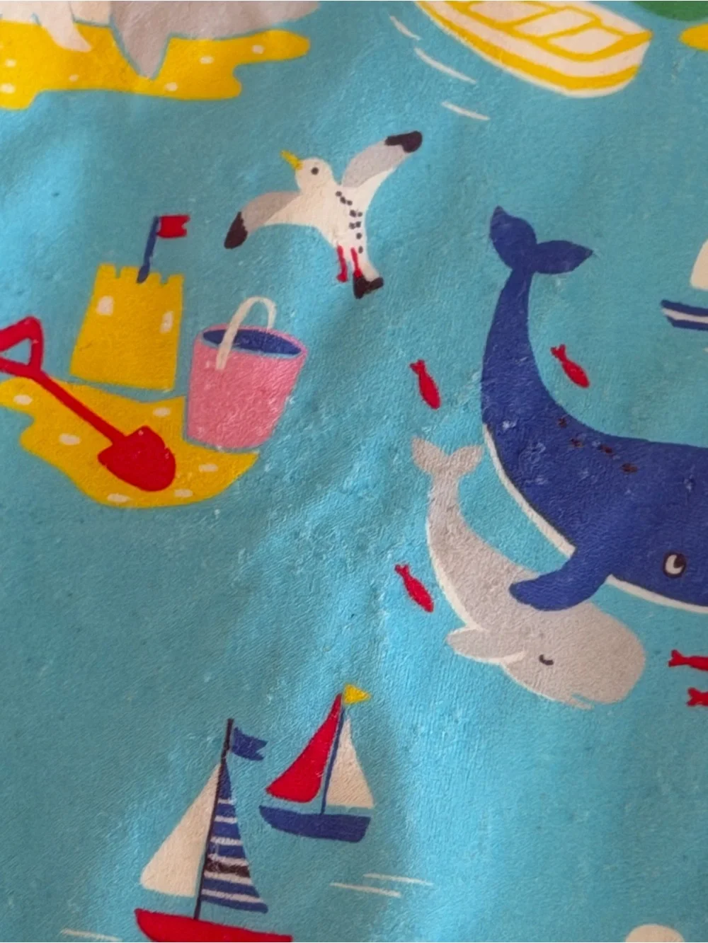 Baby Boden One Piece Swimsuit Sunsuit Girls 2-3 years old Pattern Seagulls Crabs